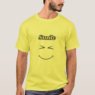 Cute Yellow Smile Face Graphic T-Shirt