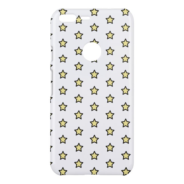 Cute Yellow Star Pattern Uncommon Google Pixel XL Case (Back)