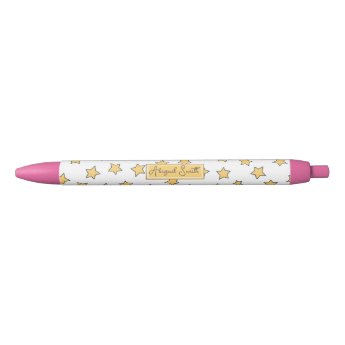 Cute Yellow Stars Pattern Kids Pen