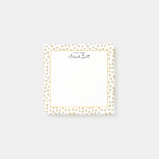 Cute Yellow Stars Pattern Kids Post-it Notes