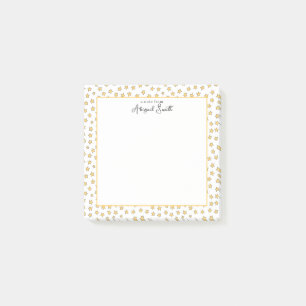 Cute Yellow Stars Pattern Kids Post-it Notes