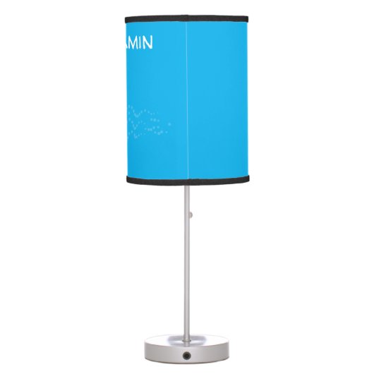 Cute yellow submarine fish cartoon illustration table lamp (Back)