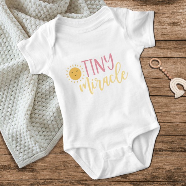 Cute Yellow Sun Tiny Miracle Baby Bodysuit (Creator Uploaded)
