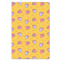 Cute Heart Pastel Color Pattern Valentine's Day Tissue Paper | Zazzle