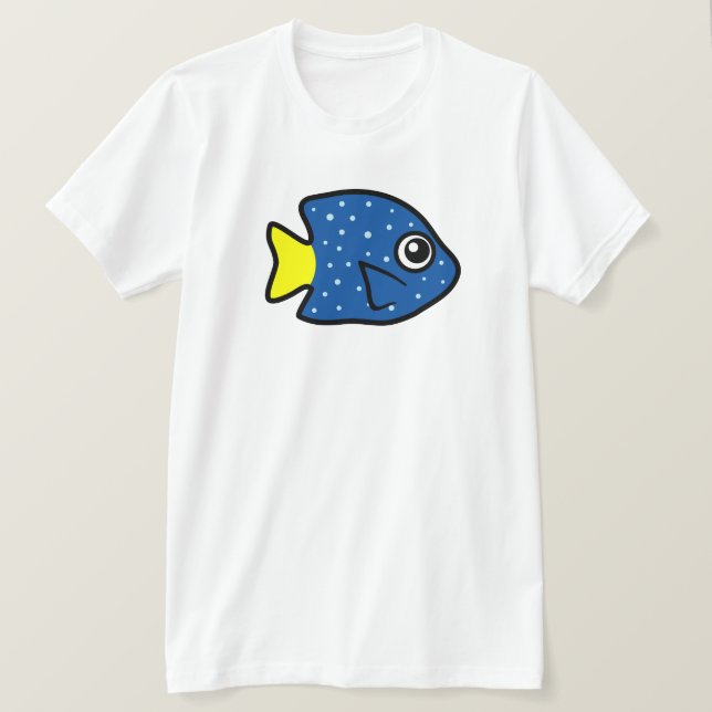 Cute Yellowtail Damselfish T-Shirt (Design Front)