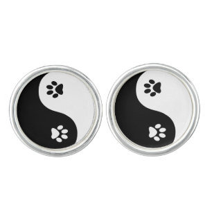 Cute Yin Yang Paws Cufflinks