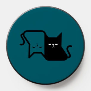 cute ying yang twin cats popsocket