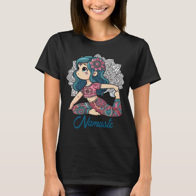cute yoga girl T-Shirt (Front)