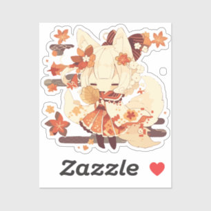 Cute Yokai-Inspired Japanese Design Sticker