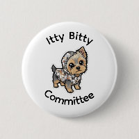 Cute yorkie button