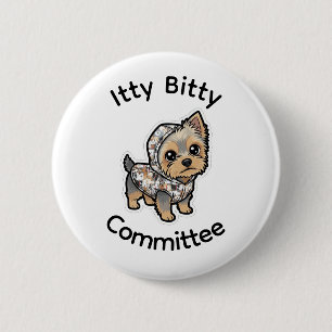 Cute yorkie button