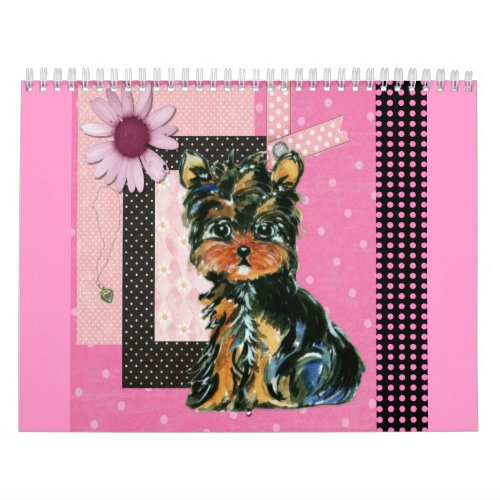 Cute Yorkie  Calendar