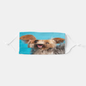Cute Yorkie Dog Adult Cloth Face Mask (Front, Folded)