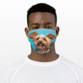 Cute Yorkie Dog Adult Cloth Face Mask (Worn)