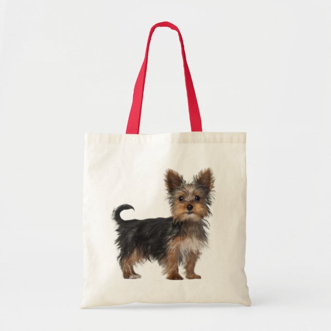 Cute Yorkie Lover Puppy Dog Yorkshire Terrier Tote Bag (Front)