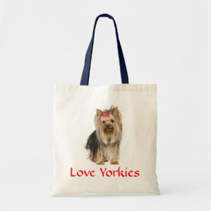 Cute Yorkie Mom Puppy Dog Gift Yorkshire Terrier Tote Bag