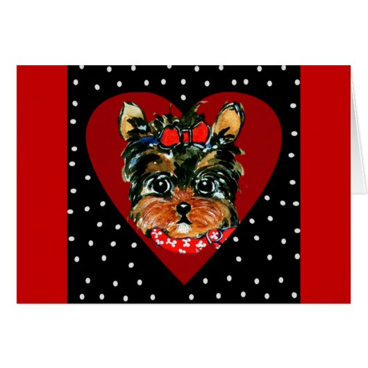Cute Yorkie Poo Cards (Front Horizontal)
