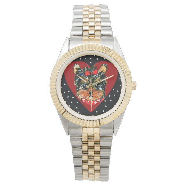 Cute Yorkie Poo  Watch (Front)
