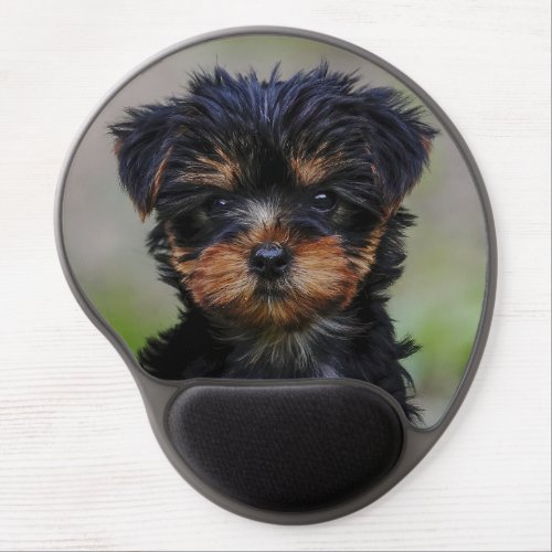 Cute Yorkie Puppy Gel Mouse Pad