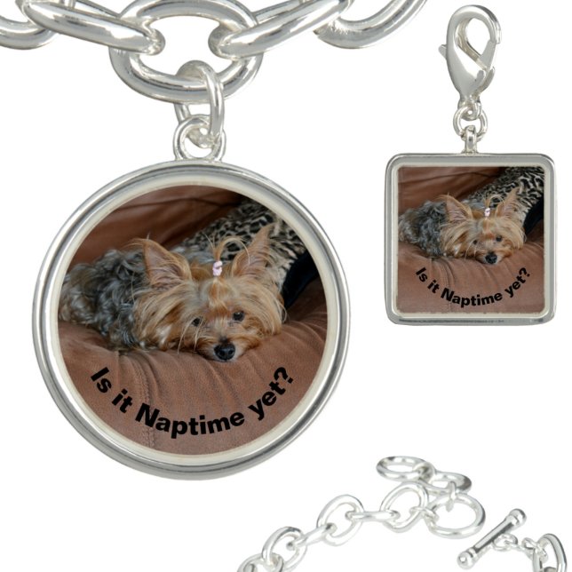 Cute Yorkie Sleepy Little Yorkshire Terrier Bracelet (Creator Uploaded)