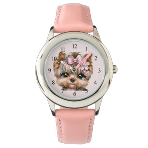 Cute Yorkie With a Pink Bow    Watch