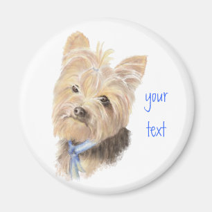 Cute Yorkie, Yorkshire Terrier, Dog, Pet Magnet