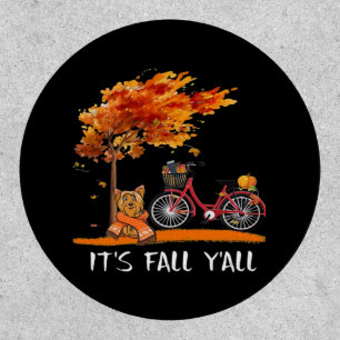 Cute Yorkshire Autumn Kawaii Yorkie It’s Fall Y’al Patch