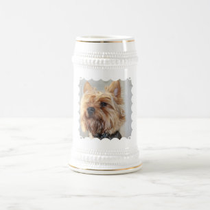 Cute Yorkshire Terrier Beer Stein
