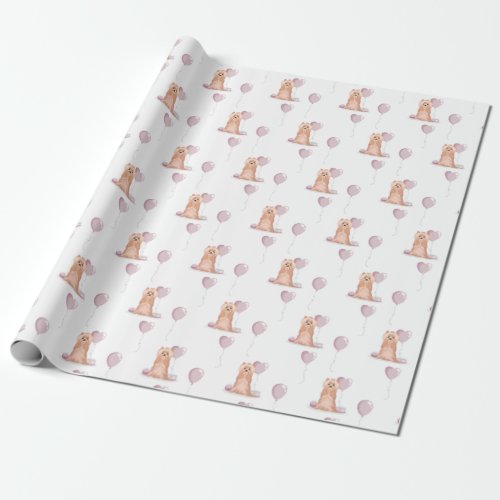Cute Yorkshire Terrier Birthday Wrapping Paper