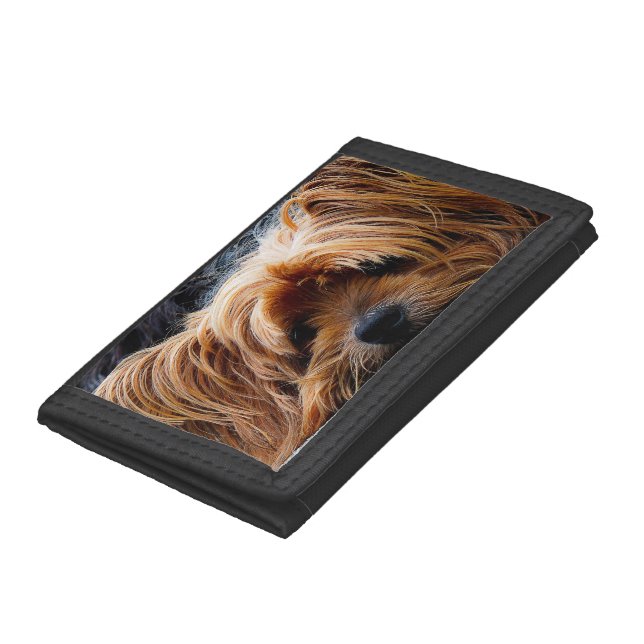 Cute Yorkshire Terrier Dog Tri-fold Wallet (Bottom)