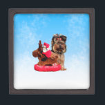 Cute Yorkshire Terrier Merry Christmas Gift Box<br><div class="desc">Cute Yorkshire Terrier Merry Christmas</div>