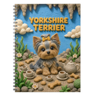 Cute Yorkshire Terrier Puppy, Baby Dog Notebook