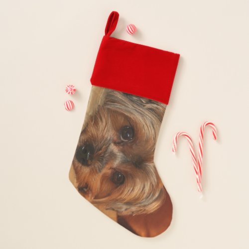 Cute Yorkshire Terrier Puppy Dog Christmas Stocking