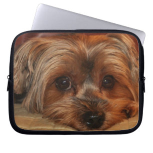 Cute Yorkshire Terrier Puppy Dog Laptop Sleeve