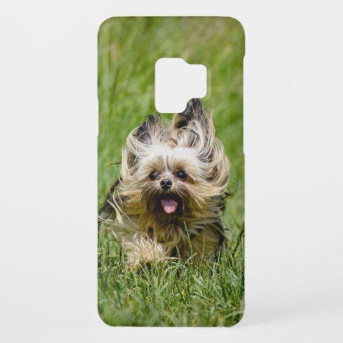 Cute Yorkshire Terrier Running Through Grass Case_Mate Samsung Galaxy S9 Case