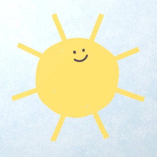 Cute You Are My Sunshine Nursery Sun Wall Decal