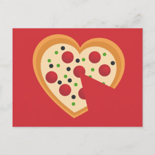 Cute You Gotta Pizza Me Heart Pun Postcard