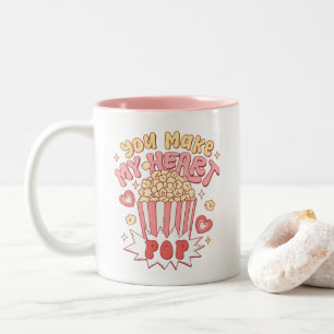 Cute You Make My Heart Pop Valentine's Mug