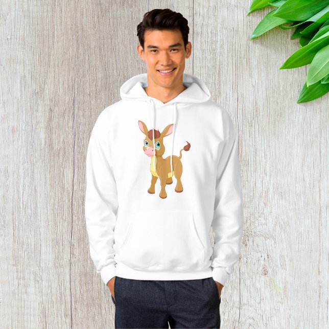 Cute Young Donkey with Big Blue Eyes Hoodie (Creator Uploaded)