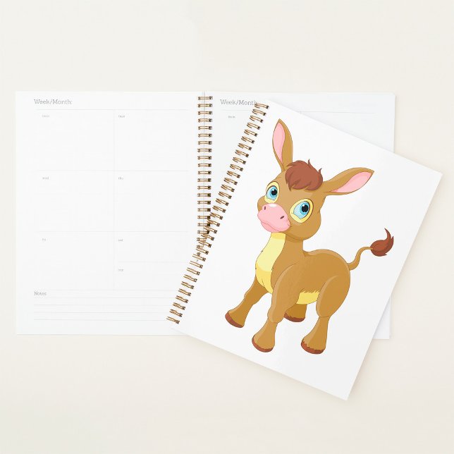 Cute Young Donkey with Big Blue Eyes Planner (Creator Uploaded)