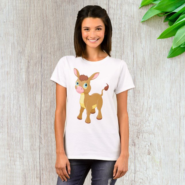 Cute Young Donkey with Big Blue Eyes T-Shirt (Creator Uploaded)