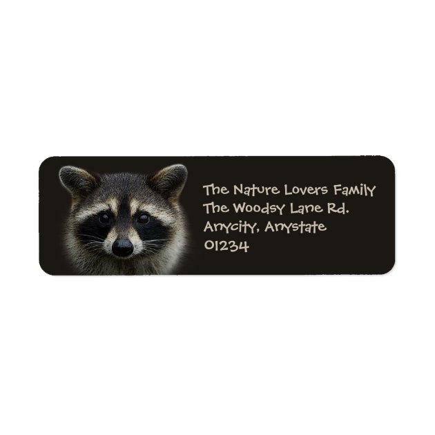 30 Custom Raccoon Personalized Address Labels 