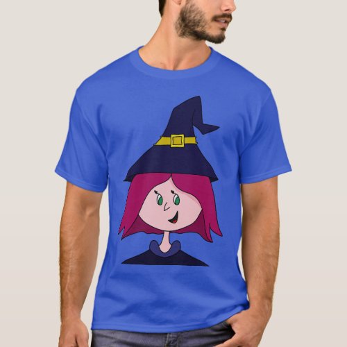 Cute Young Witch Halloween T_Shirt