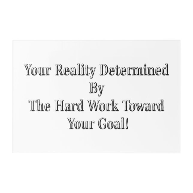 Cute Your Reality Design Meant For You!  Mug Canva Acrylic Print (Front)