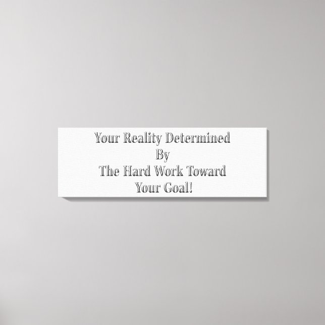 Cute Your Reality Design Meant For You!  Mug Canva Canvas Print (Front)