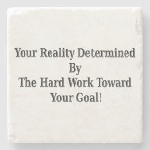 Cute Your Reality Design Meant For You! Wood Wall Stone Coaster