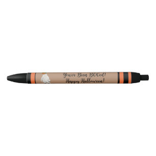 Cute You've Been BOOed Halloween Pumpkin Ghost Pen