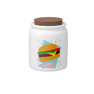 Cute Yummy Burger Candy Jar