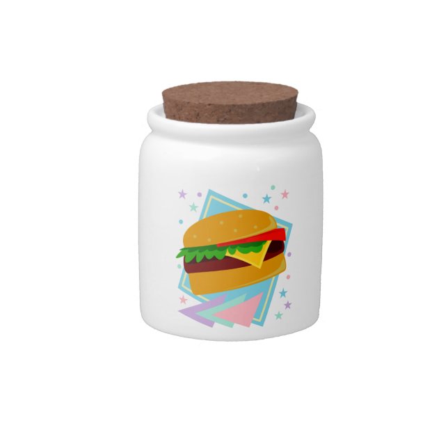 Cute Yummy Burger Candy Jar (Front)