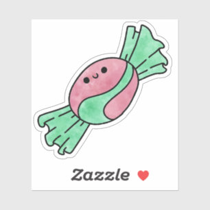 Cute yummy candy sticker